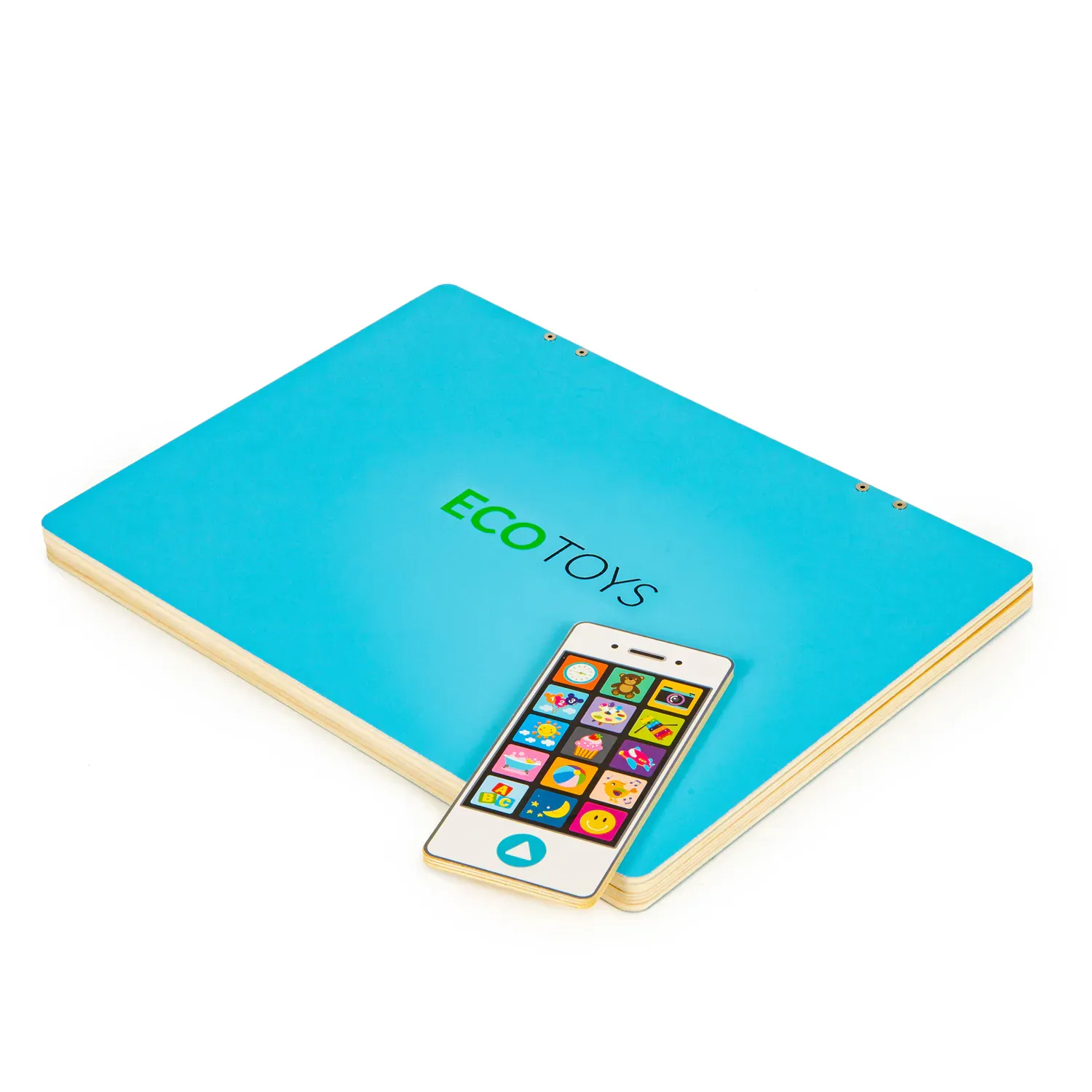 ecotoys edukativni laptop za crtanje 2u1 sa 78 magneta plavi - slika 2