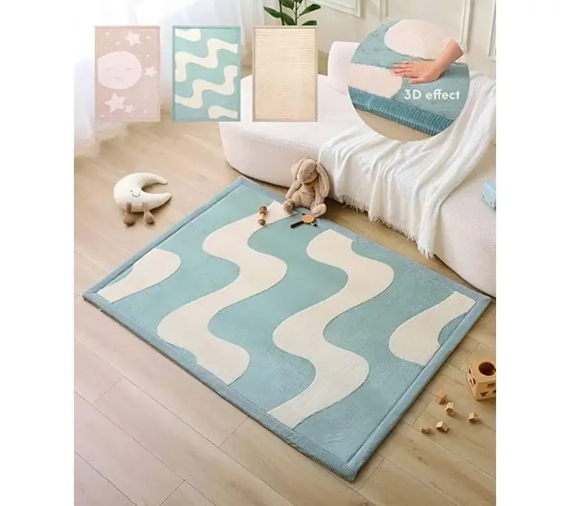 Hakuna Matte Cloud tepih 3D – valovi 200 × 150 × 2,5 cm - Pribislavec
