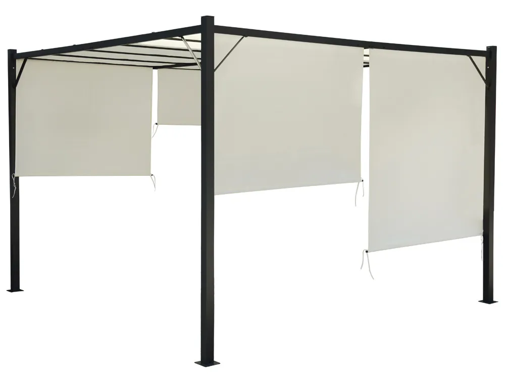 vrtna pergola para sole 3x3x2m vodootporna krovna konstrukcija - slika 4