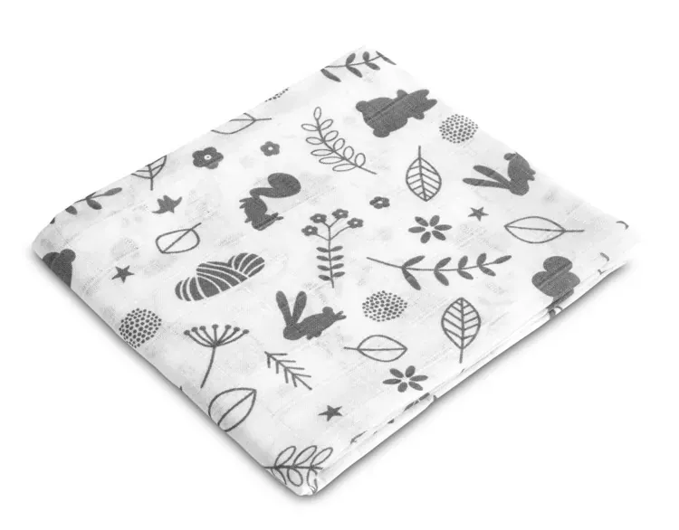 sensillo muslin pelena 70x80cm lišće - slika 2
