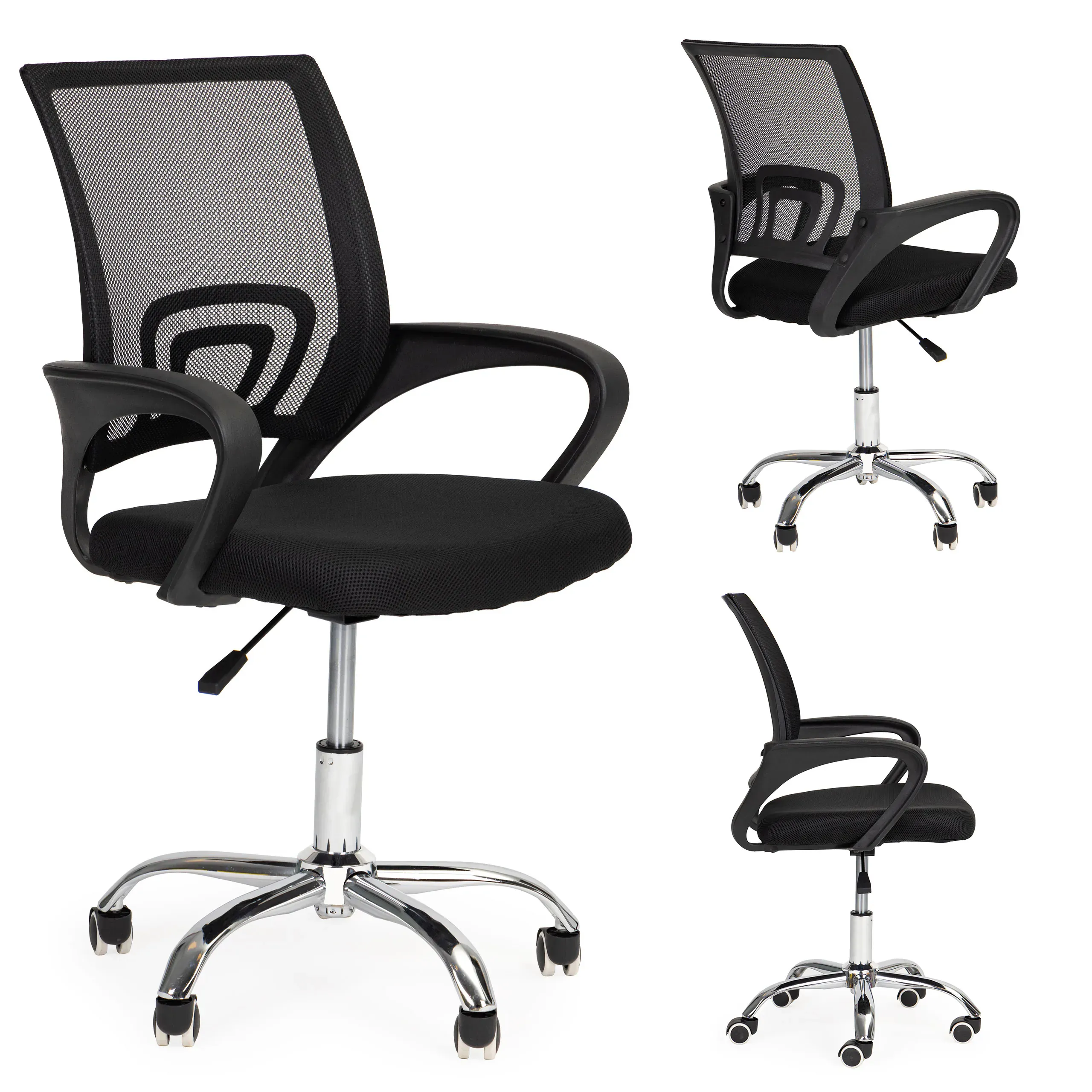 modernhome ergonomska uredska stolica – okretna s podesivim naslonom - slika 2