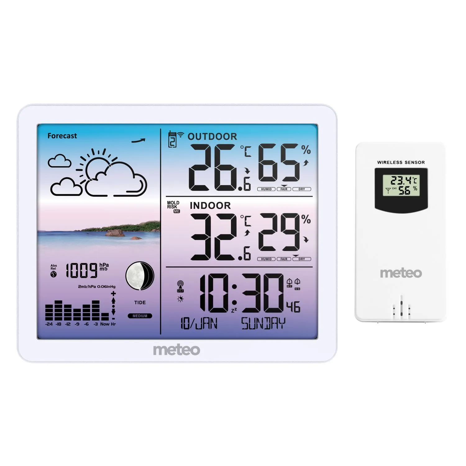 meteorološka stanica meteo sp107 bijela - slika 3