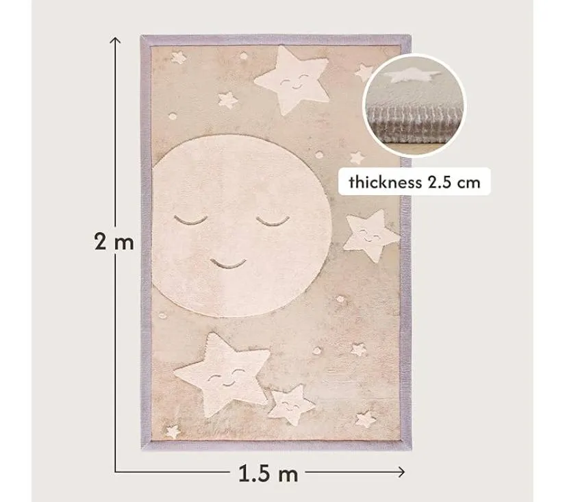 hakuna matte cloud tepih 3d – mjesec & zvijezde 200 × 150 × 2,5 cm - slika 3