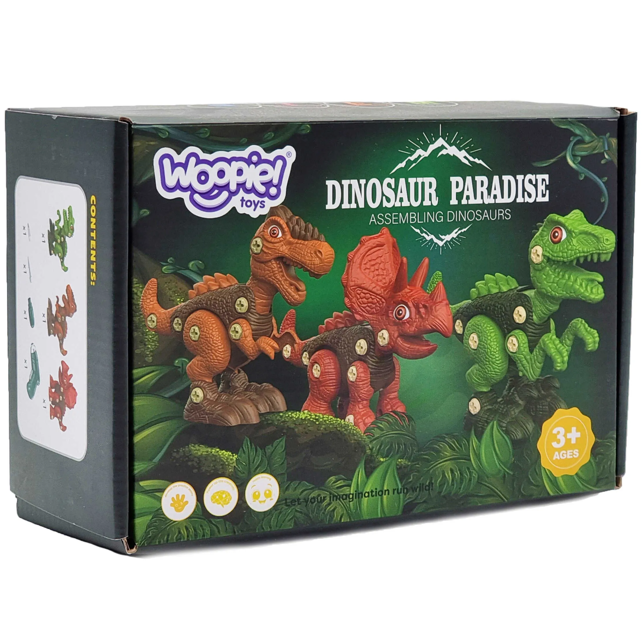 woopie set za sastavljanje dinosaura 3 kom. - slika 11