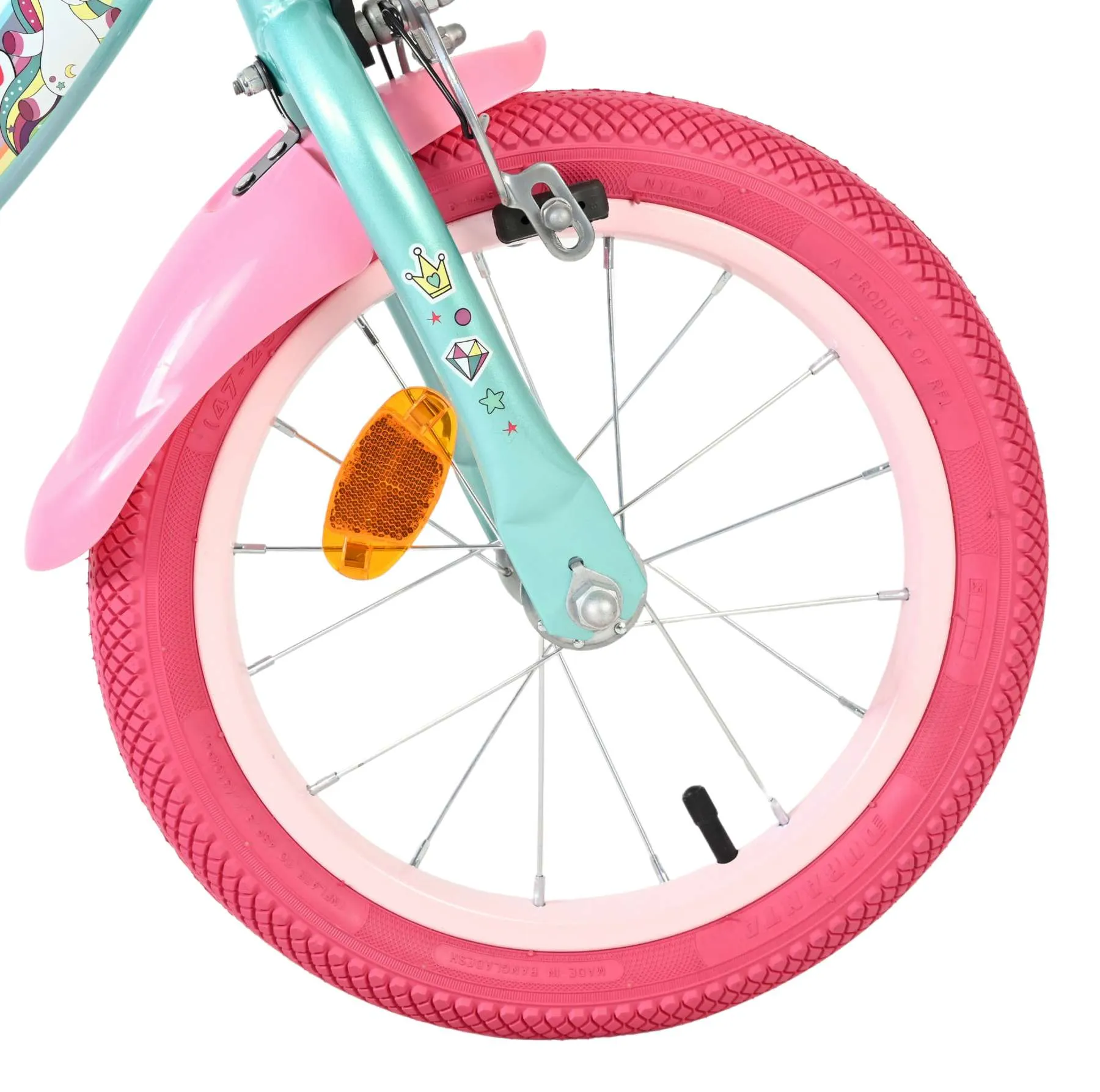 volare dječji bicikl unicorn 14″ zelene boje - slika 4