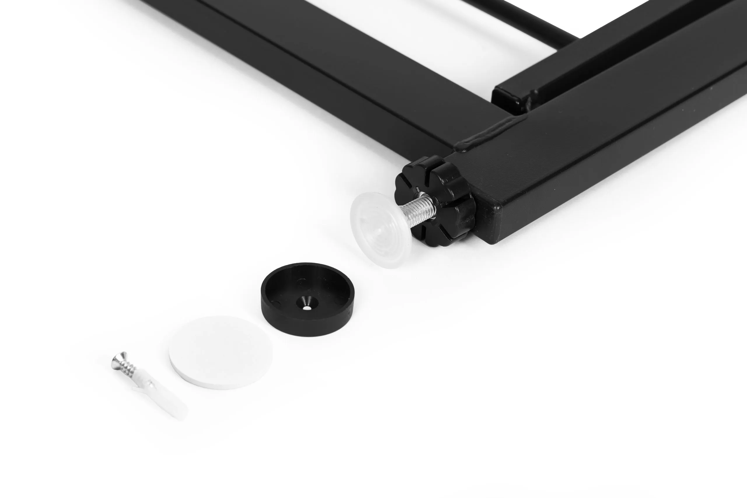 ecotoys sigurnosna vrata 74–132 cm za stepenice i vrata – čelična s dodatnim panelima, crna - slika 8