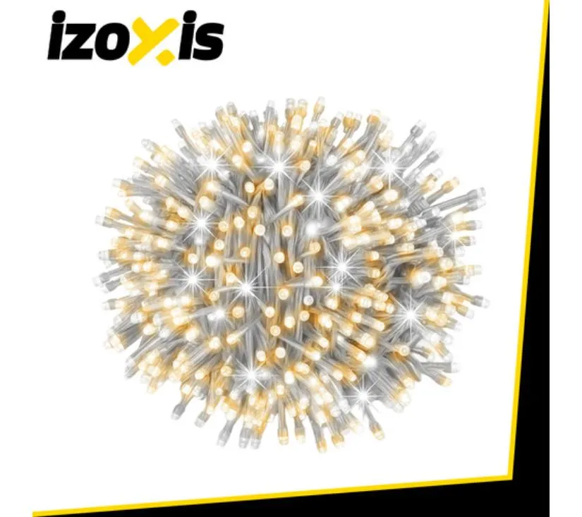 izoxis 100 led božićna svijetla – 4 m toplo bijela - slika 4