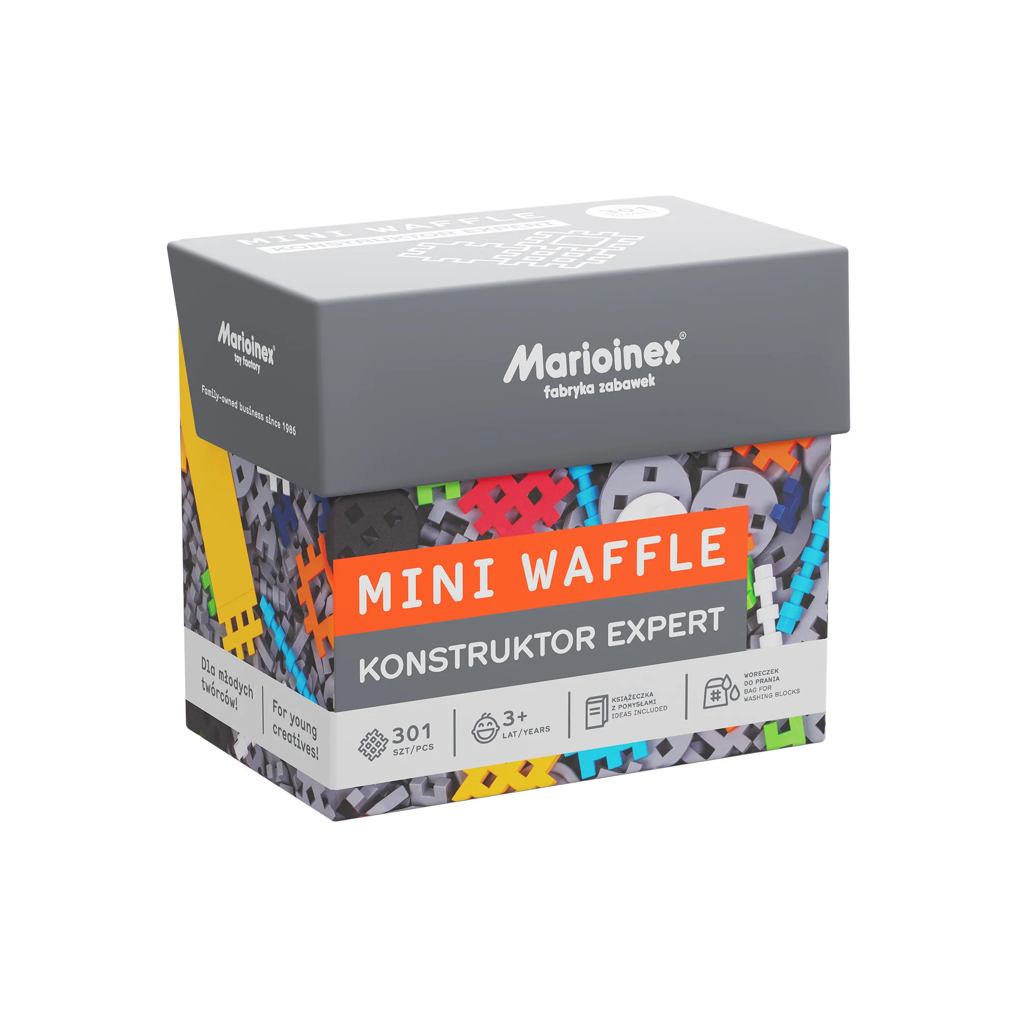 marioinex set waffle kockica konstruktor ekspert 301kom. - slika 8