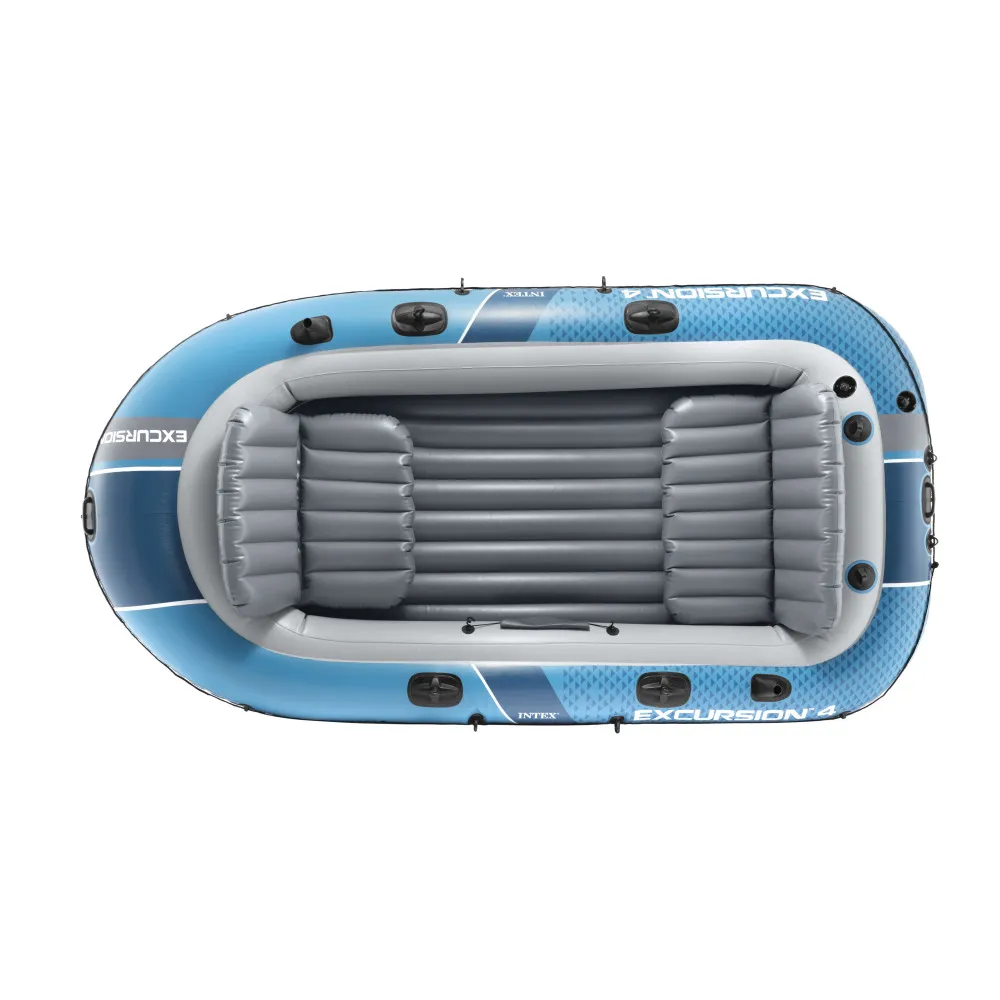 intex napuhujući čamac excursion 4 za 4 osobe, s pumpom, 2 vesla i torbom, 66324 - slika 3