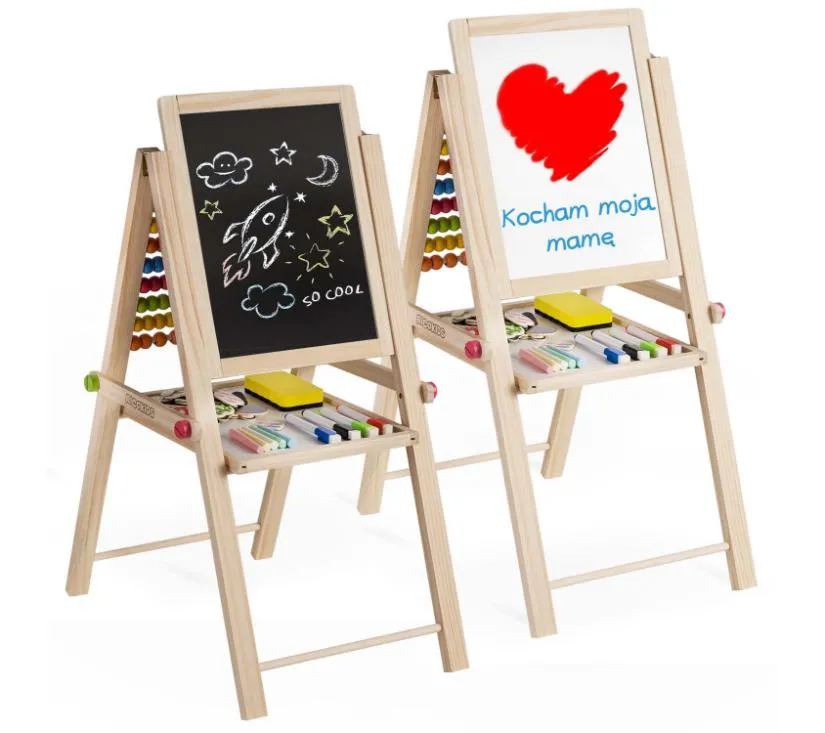 ricokids sklopiva magnetska ploča za kredu 62 x 28 x 44 cm - slika 10