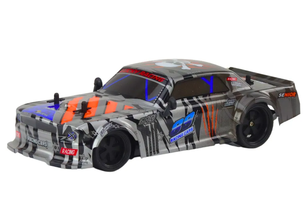 sportski automobil na daljinsko upravljanje rc 1:18 sivi - slika 3