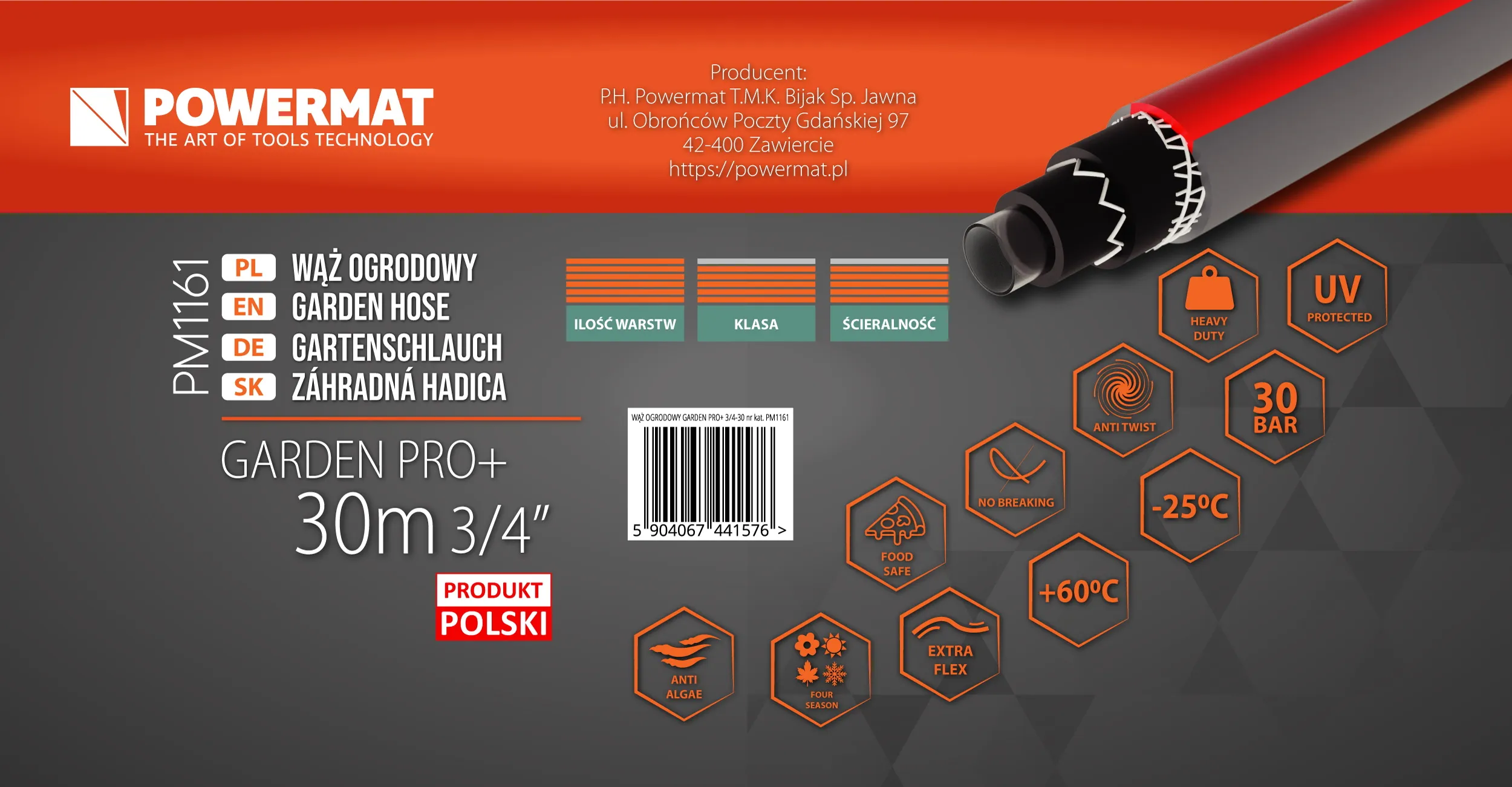 garden pro+ vrtno crijevo 3/4" 30 m - slika 5