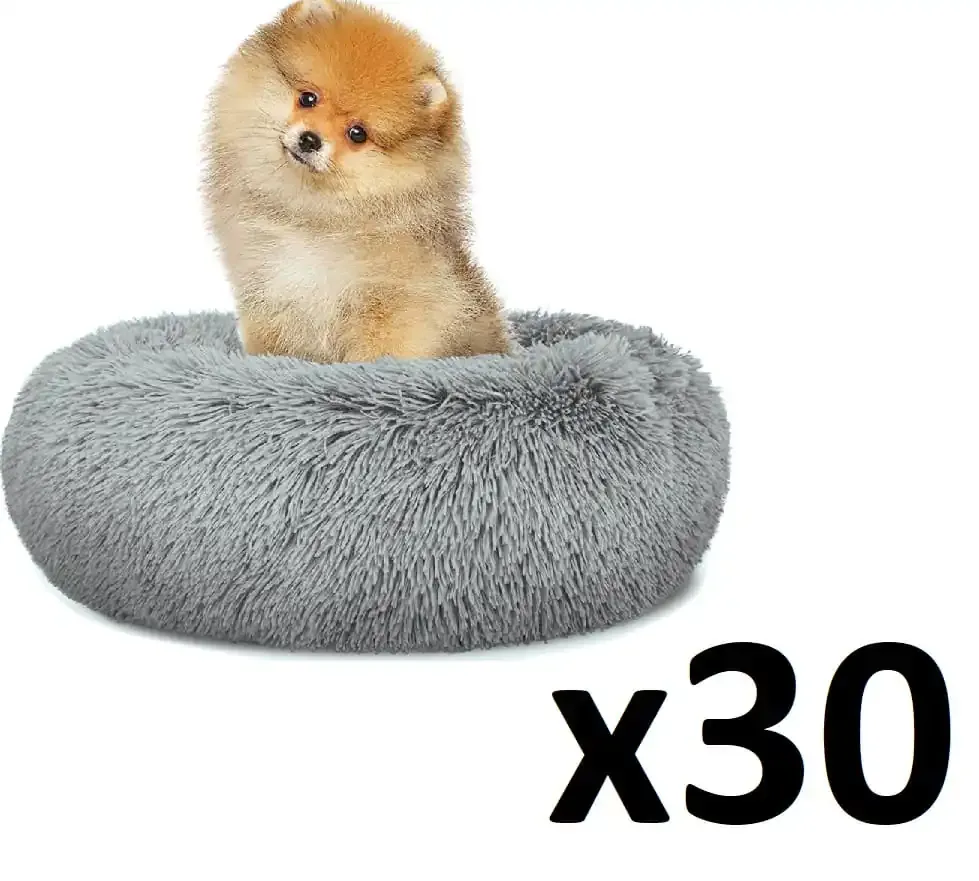 plišani krevet s 40cm - svijetlo sivi x 30 - slika 2