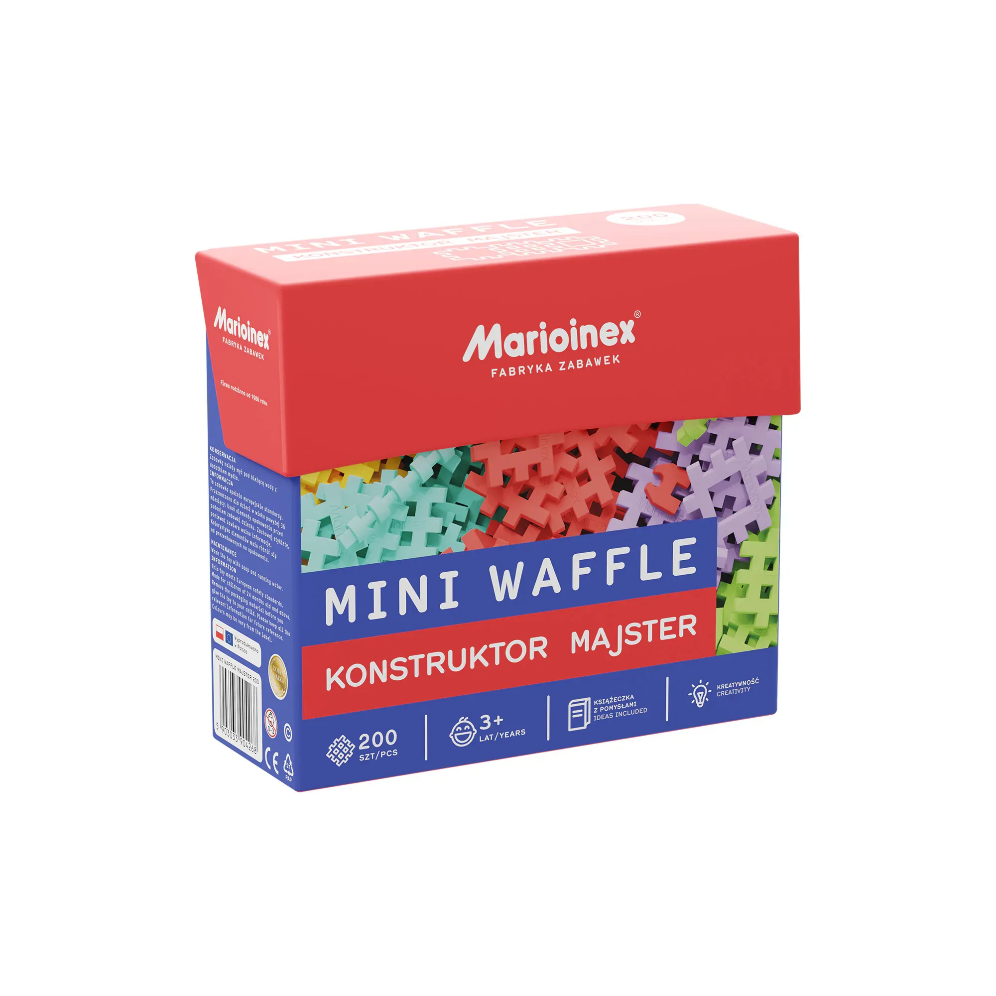 marioinex set waffle kockica majstor 200kom. - slika 2