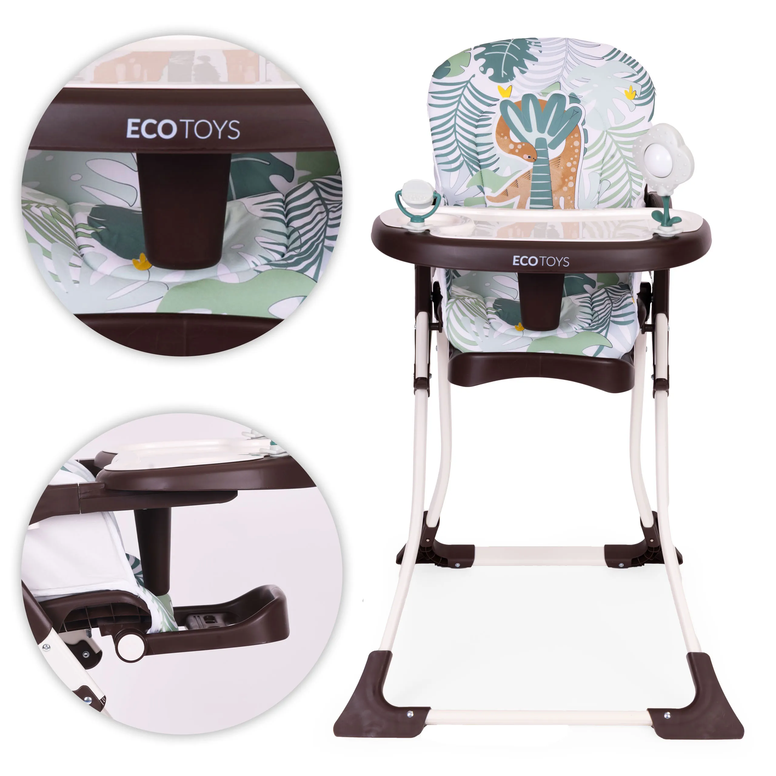 ecotoys sklopiva hranilica za bebe s igračkama - slika 8