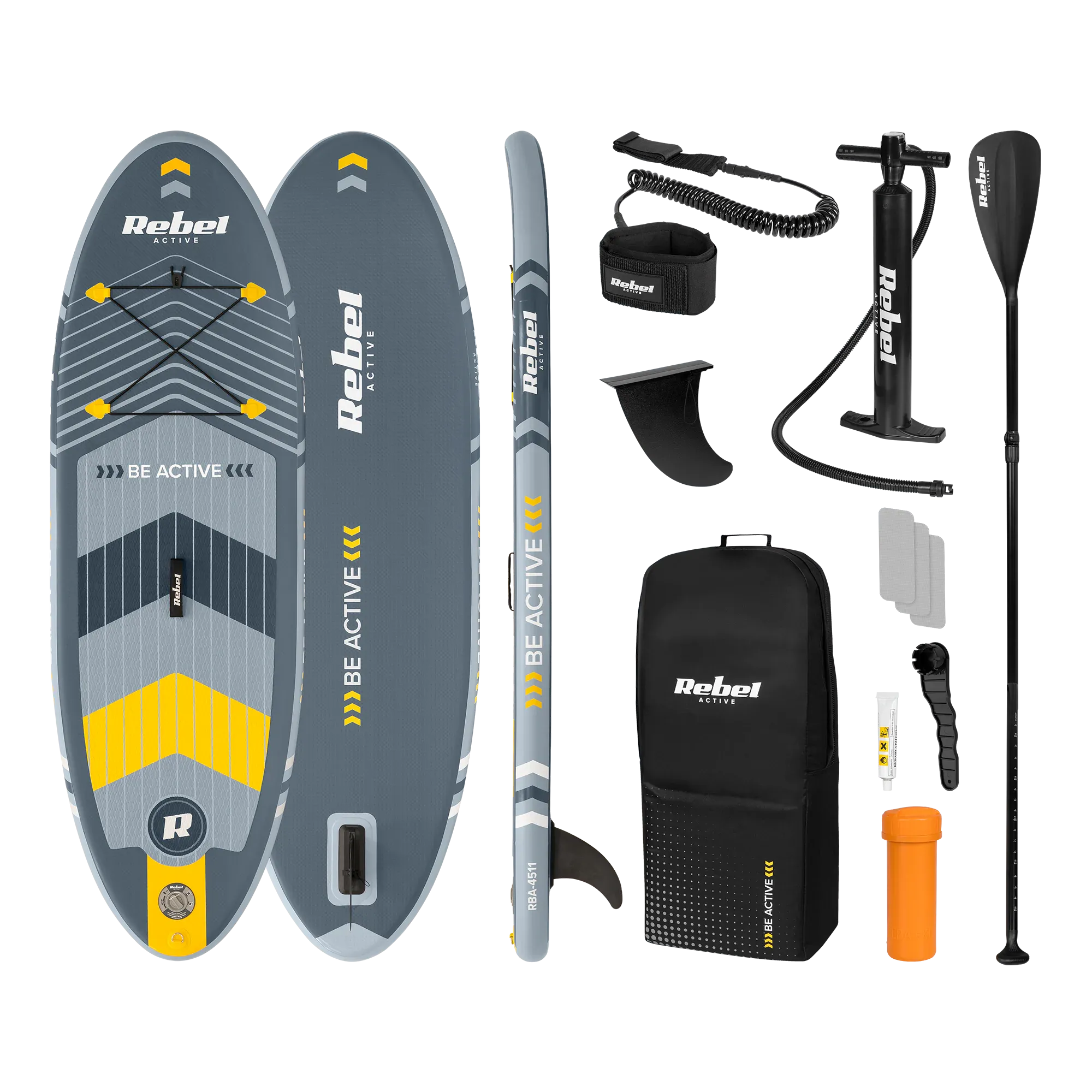 sup daska rebel active na napuhavanje 244x76x10, set - slika 2