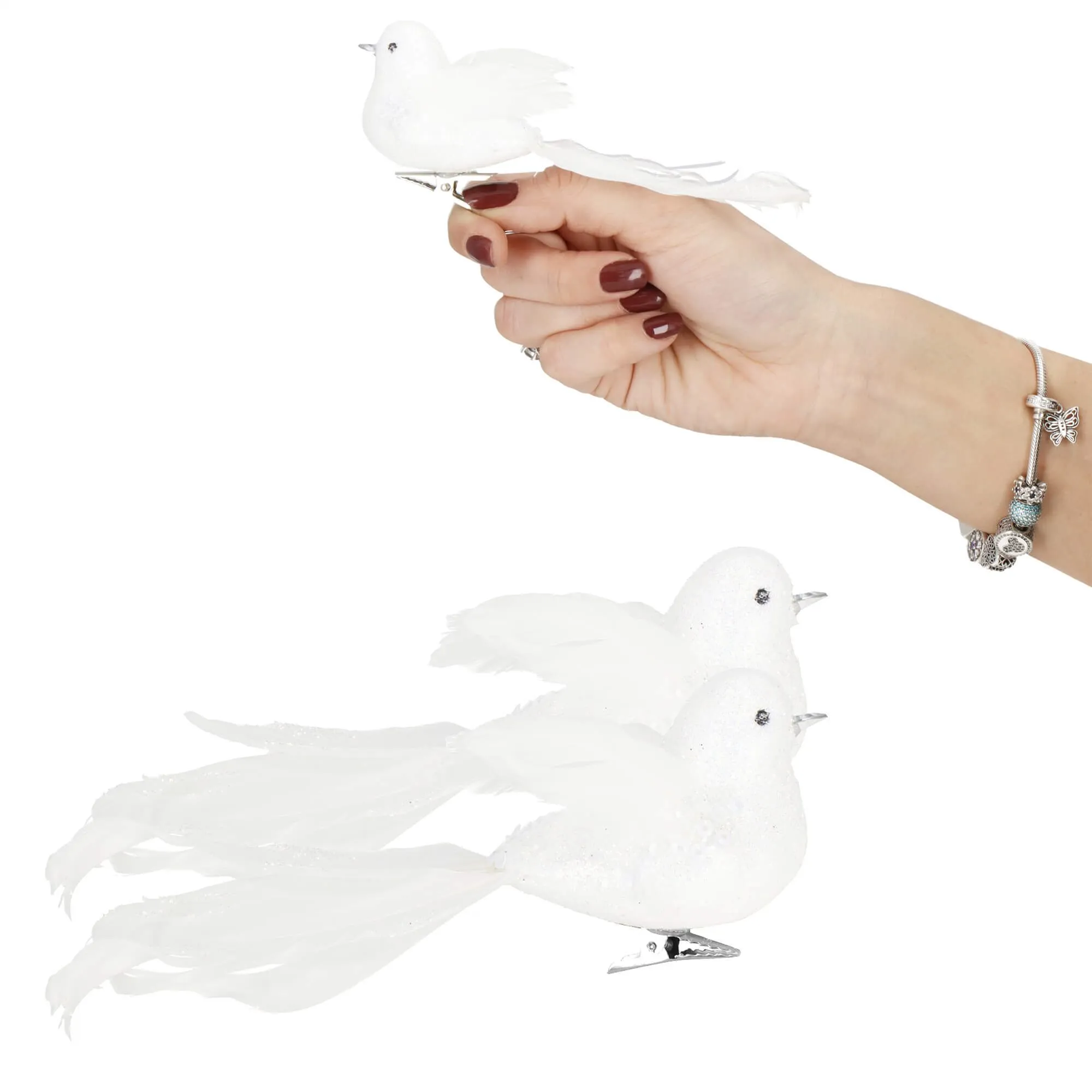 božićni ukras “ptice” – 4 × 14 cm - slika 4