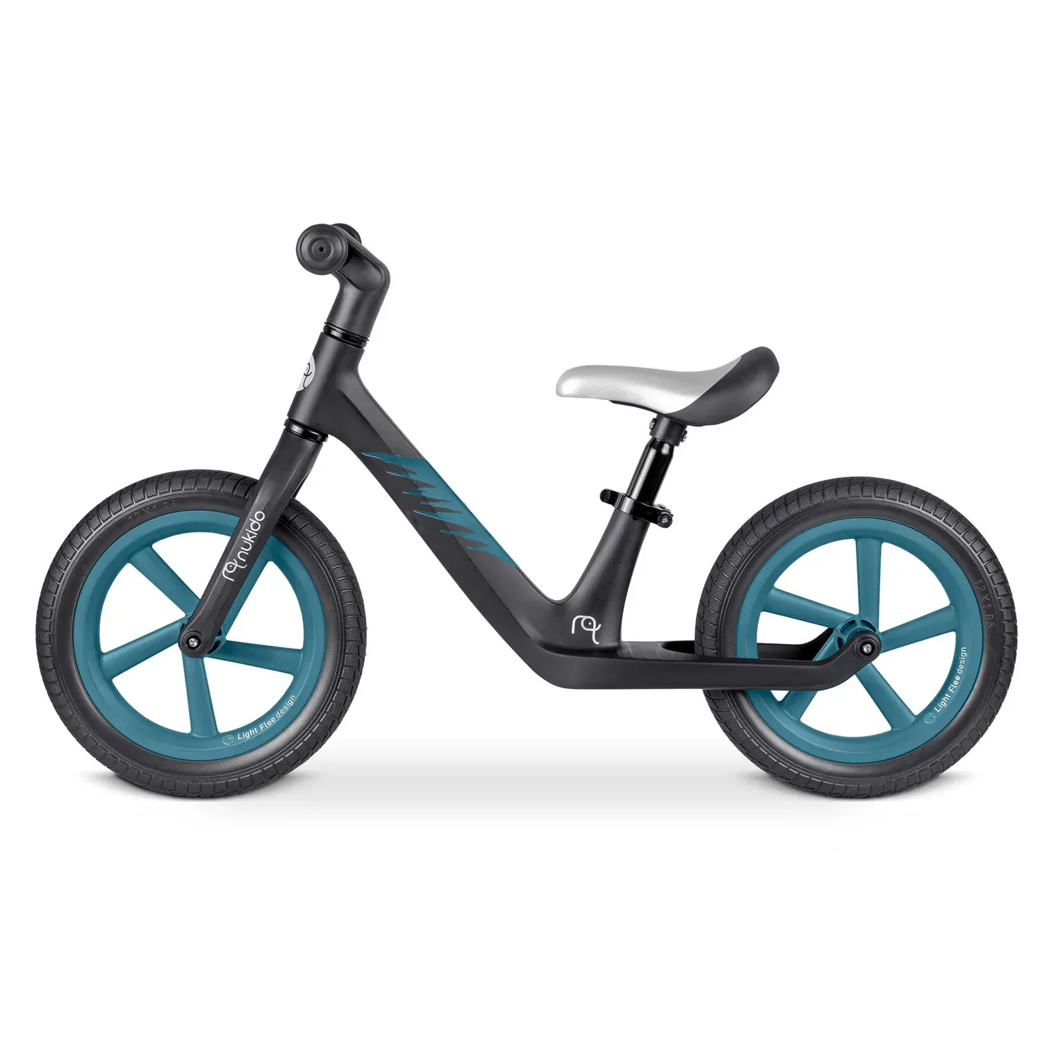 nukido light flee bicikl bez pedala, crni - slika 3