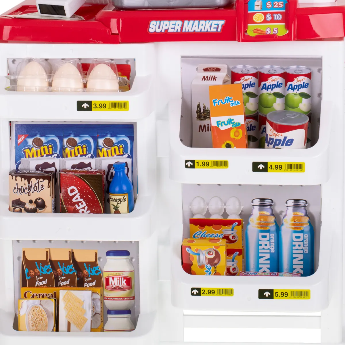 blagajna supermarketa s kolicima i dodacima - slika 6