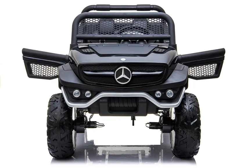 mercedes unimog - automobil na akumulator, crni 4x4 - slika 9