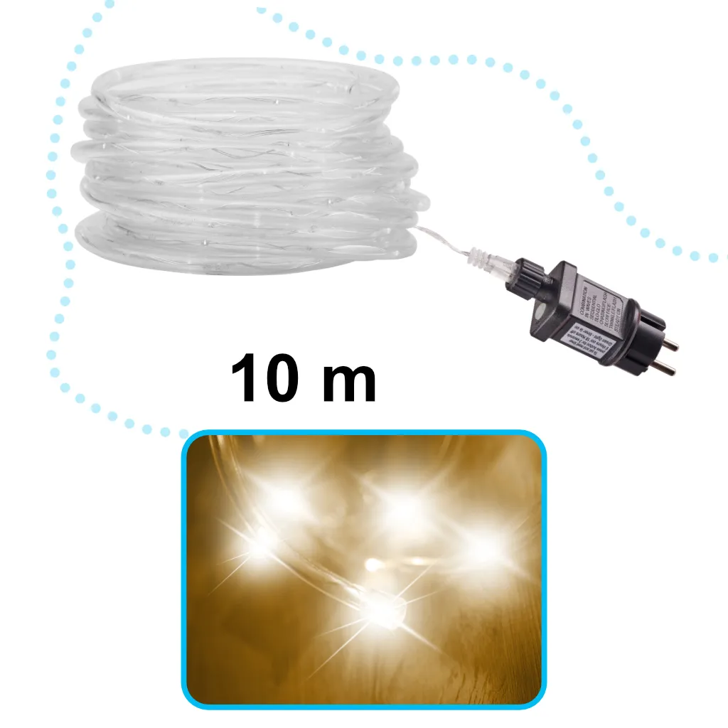 100 led svjetla u crijevu 10m hladno bijela - slika 7