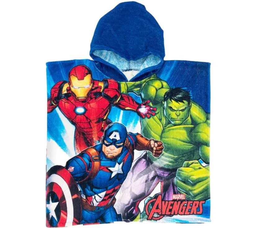 pamučni pončo ručnik marvel avengers 55 x 100 cm - slika 4