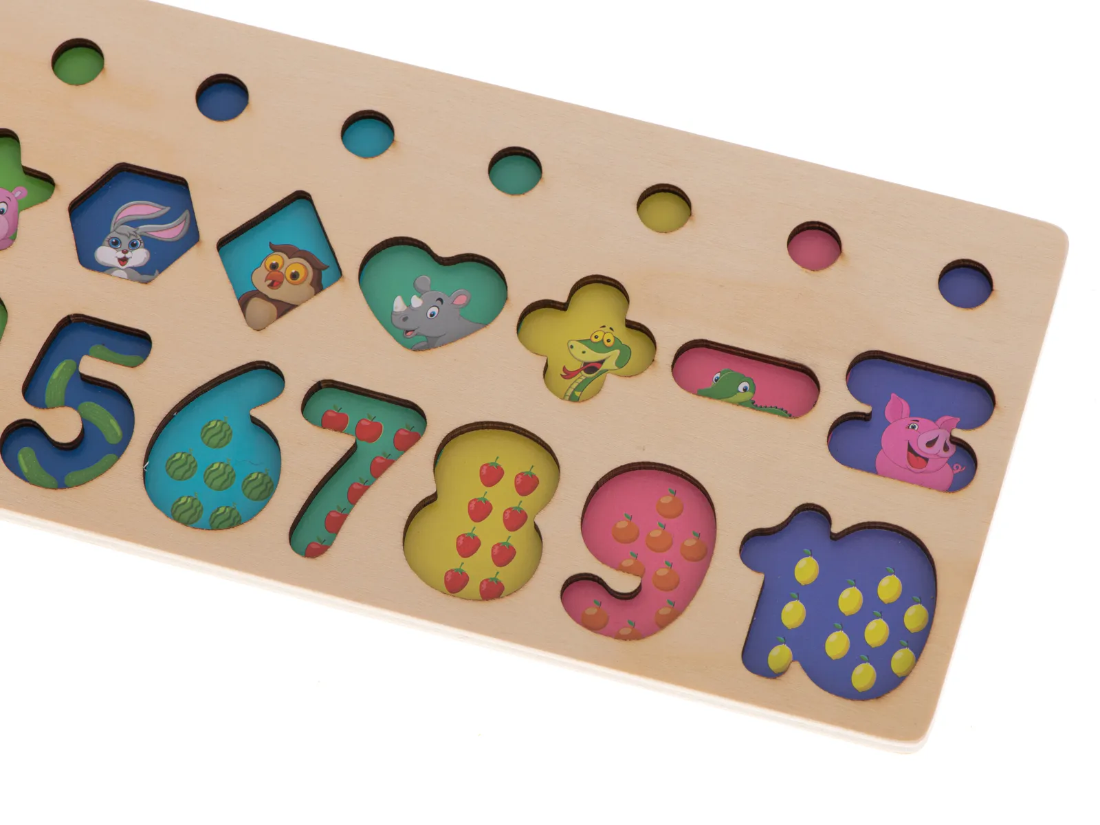 drveni abakus montessori sorter brojeva 2u1 13x36cm - slika 7