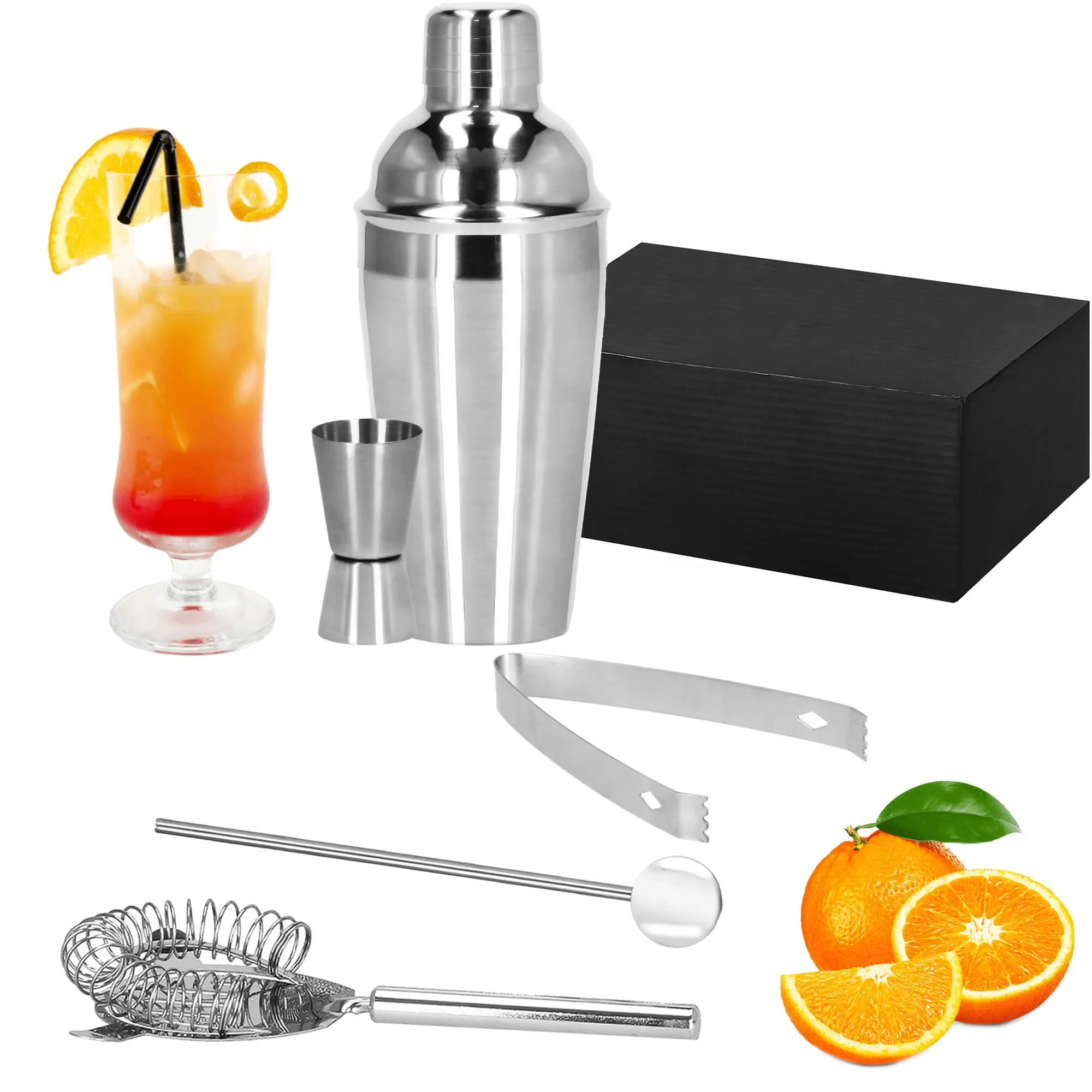 set za pripremu pića za barmene shaker 750 ml 5 komada - slika 5