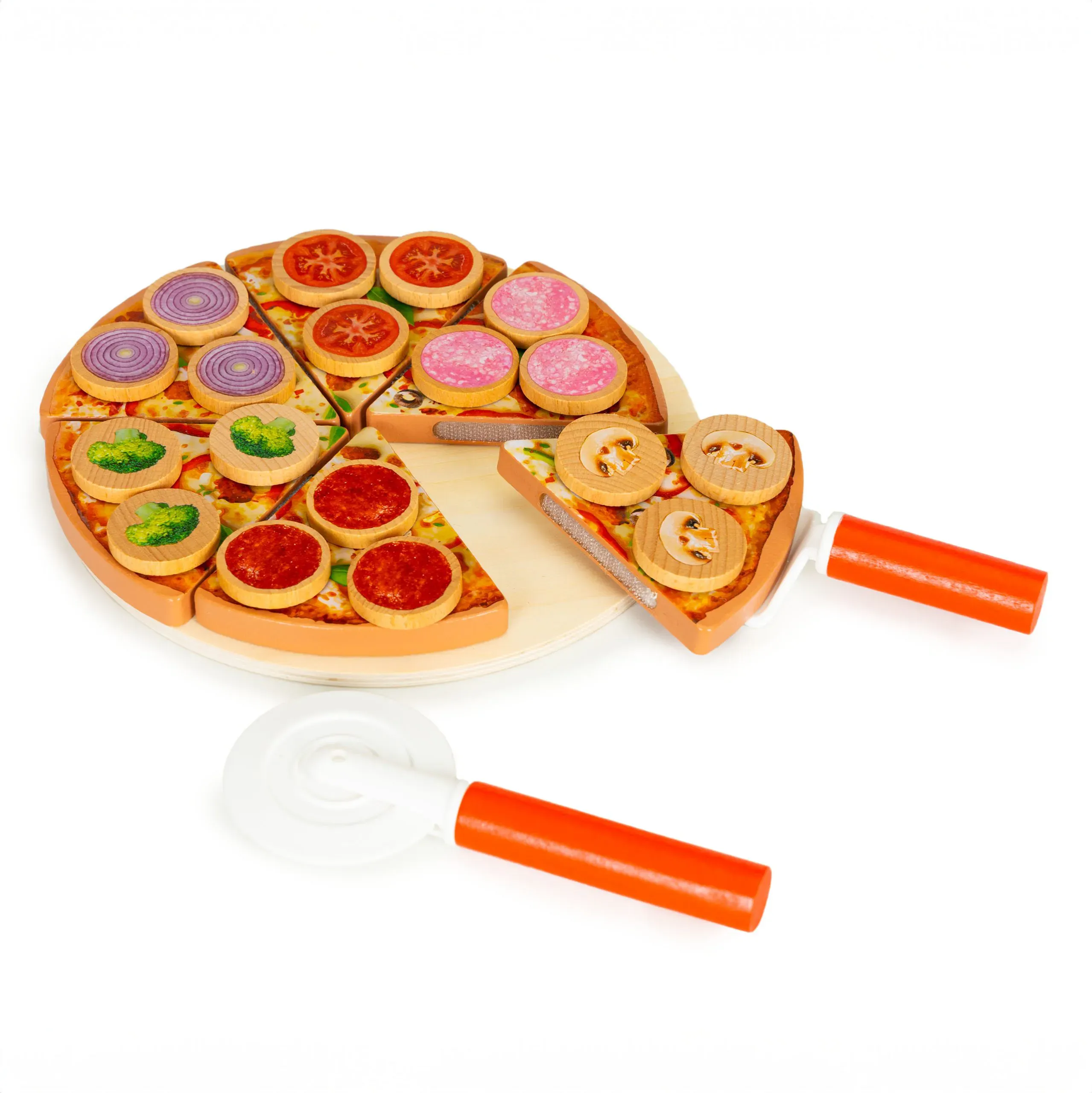 drvena pizza 27 elemenata - slika 1
