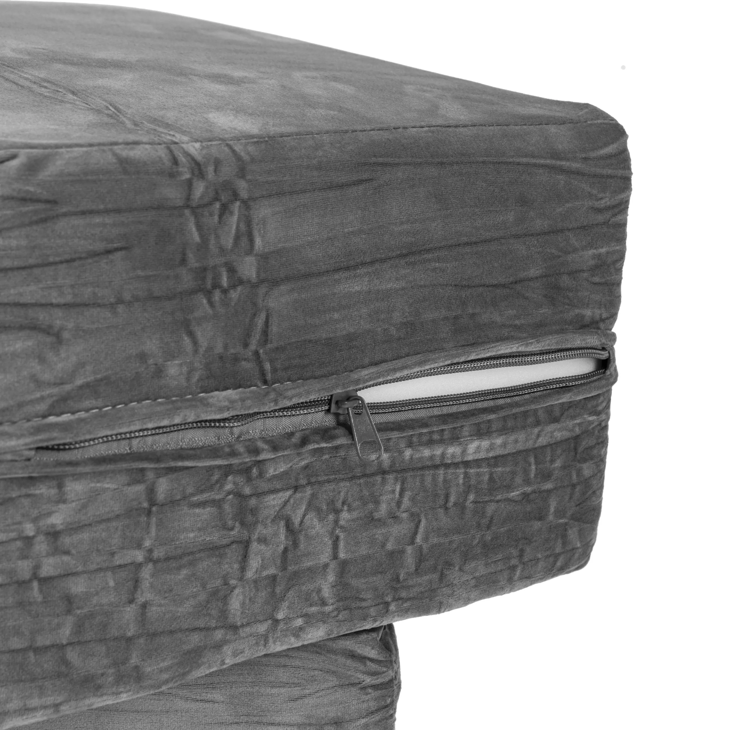 modularna sklopiva sofa za djecu – 4 mekana jastuka, siva, ecotoys - slika 9