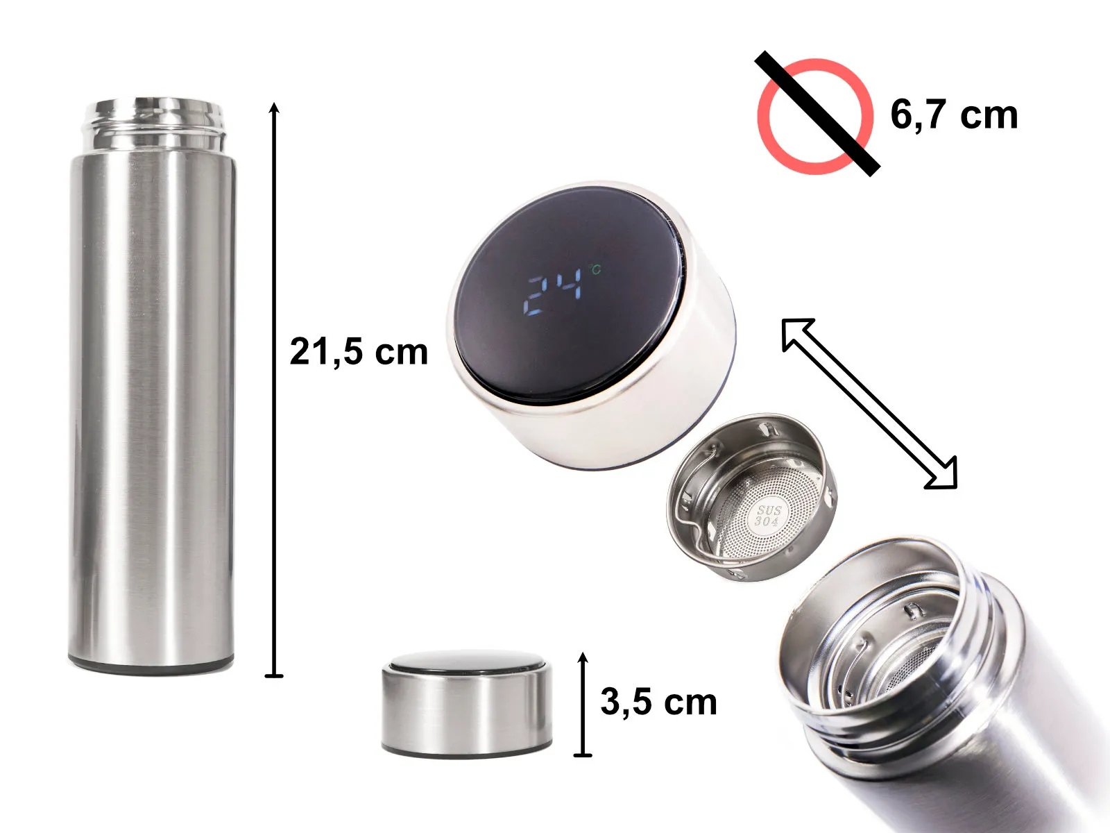 smart termosica 500ml s led zaslonom - slika 4