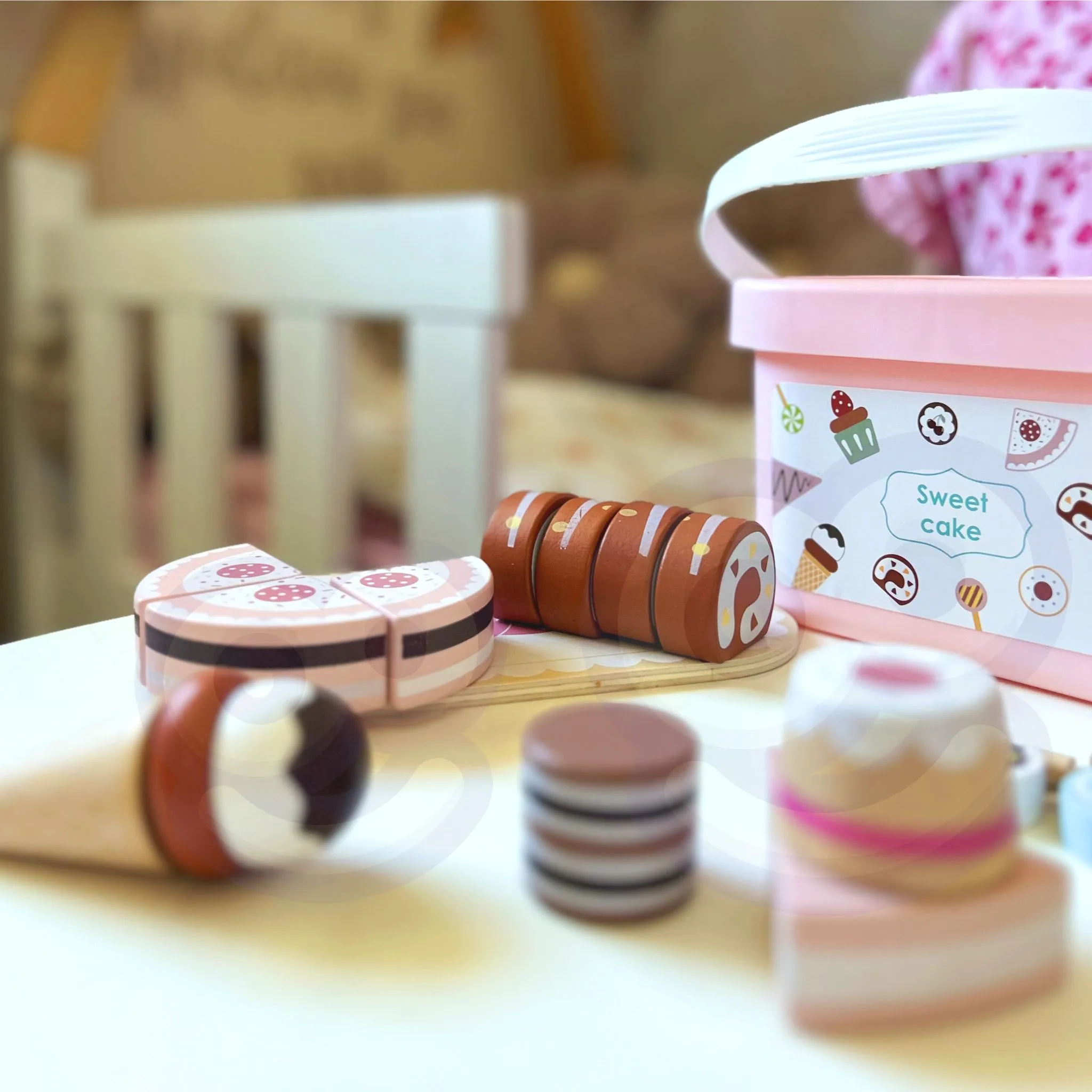tooky toy drveni set slatkiša u kutiji - slika 4