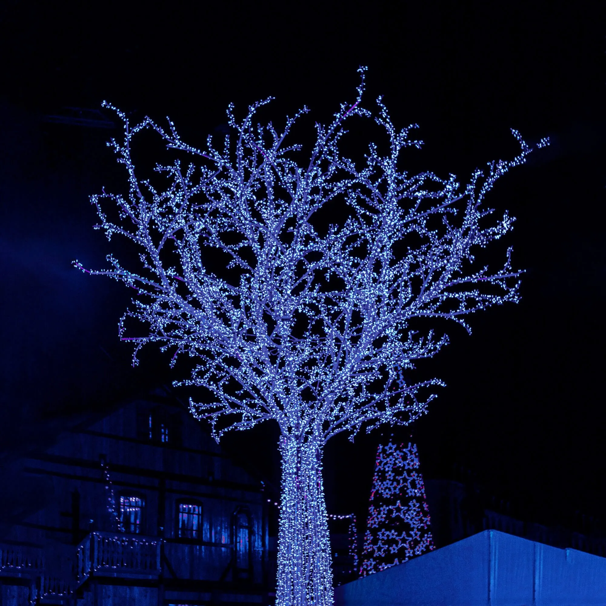 božićne led lampice 500 kom, plava - slika 9
