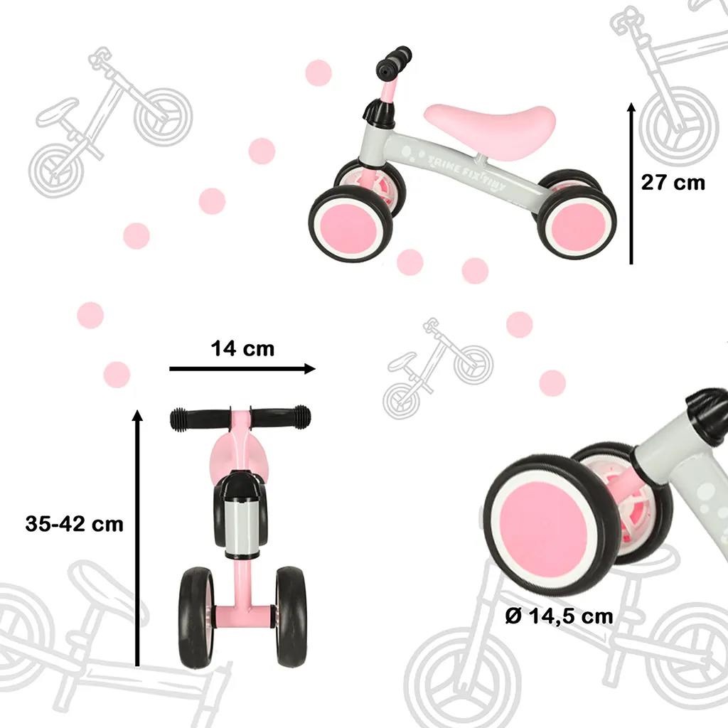 dječji tricikl trike fix tiny cross-country, ružičaste boje - slika 4