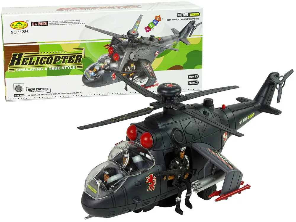vojni helikopter s puškom - slika 2