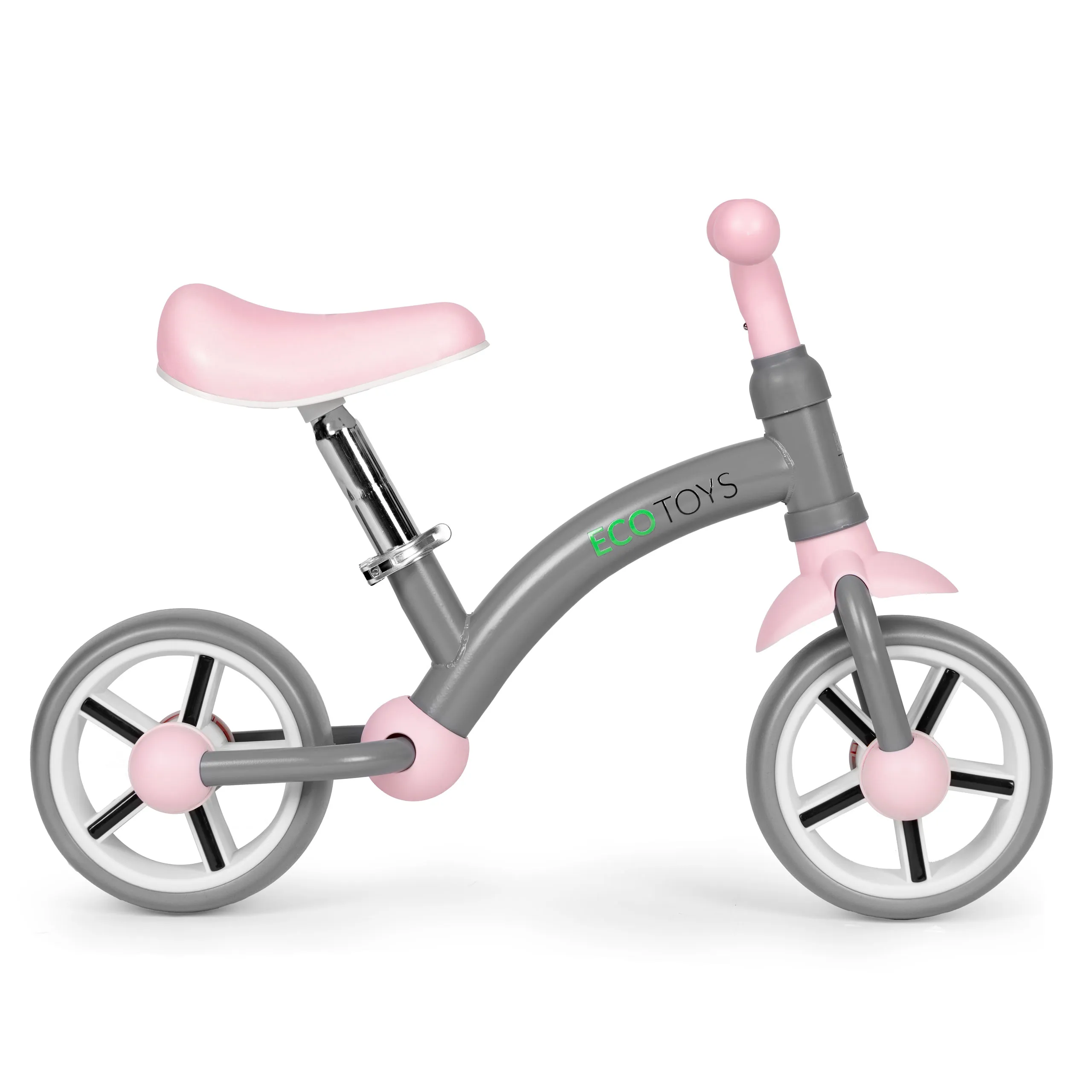 ecotoys balansni bicikl za djecu – eva kotači, podesivo sjedalo, sivi - slika 5