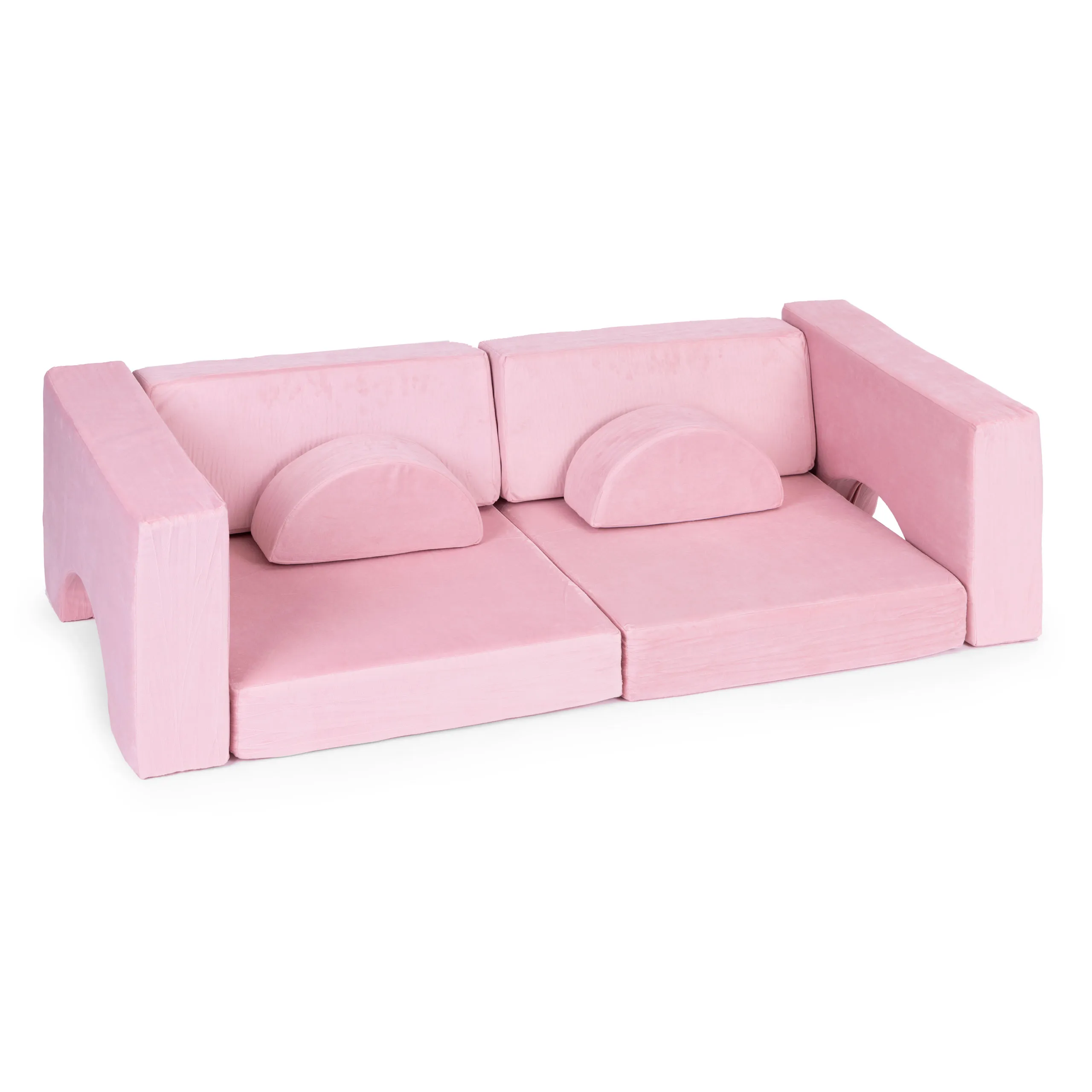 ecotoys diy modularna sofa sa 8 jastuka - pink - slika 7