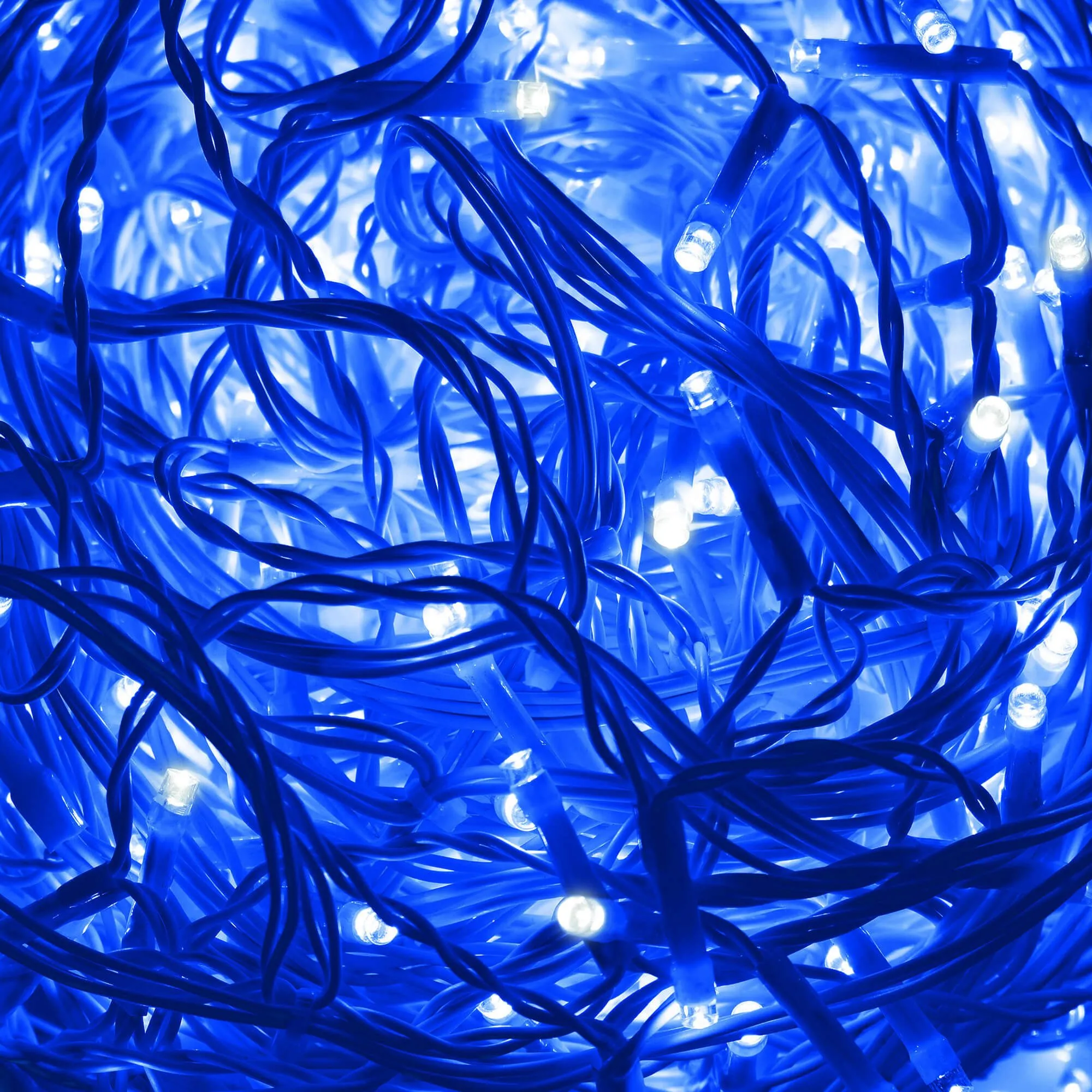 springos zavjesa s kapljicama, 500 led, 20 m, plava i bijela - slika 5