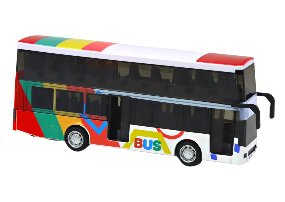 šareni autobus na kat s frikcijskim pogonom - slika 3
