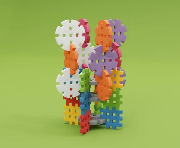 marioinex set midi waffle kotačića 120kom. - slika 5