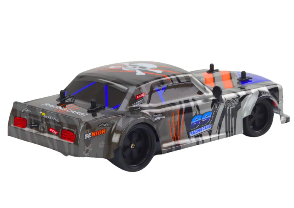sportski automobil na daljinsko upravljanje rc 1:18 sivi - slika 4