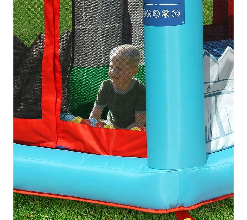 happy hop dvorac na napuhavanje vesela kućica s toboganom - slika 6
