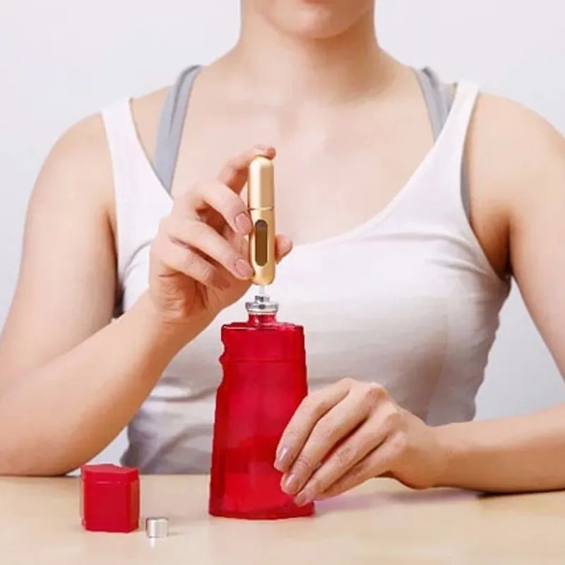 putni raspršivač za parfeme 5ml crni - slika 3