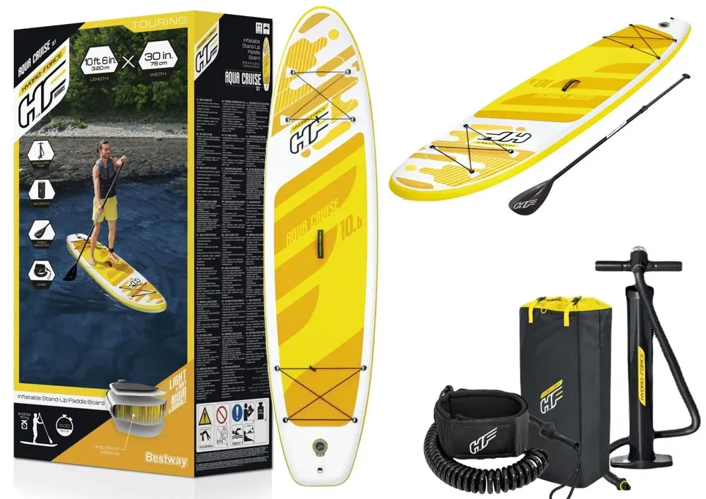 bestway daska za surfanje žuta 320x76x12 cm 65348 - slika 2