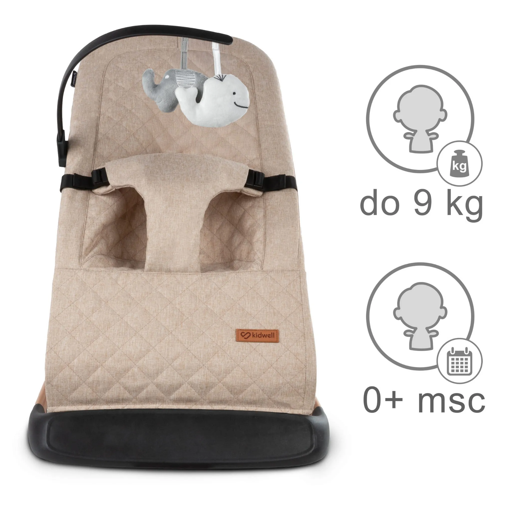 laro bež ležaljka za bebe - slika 11