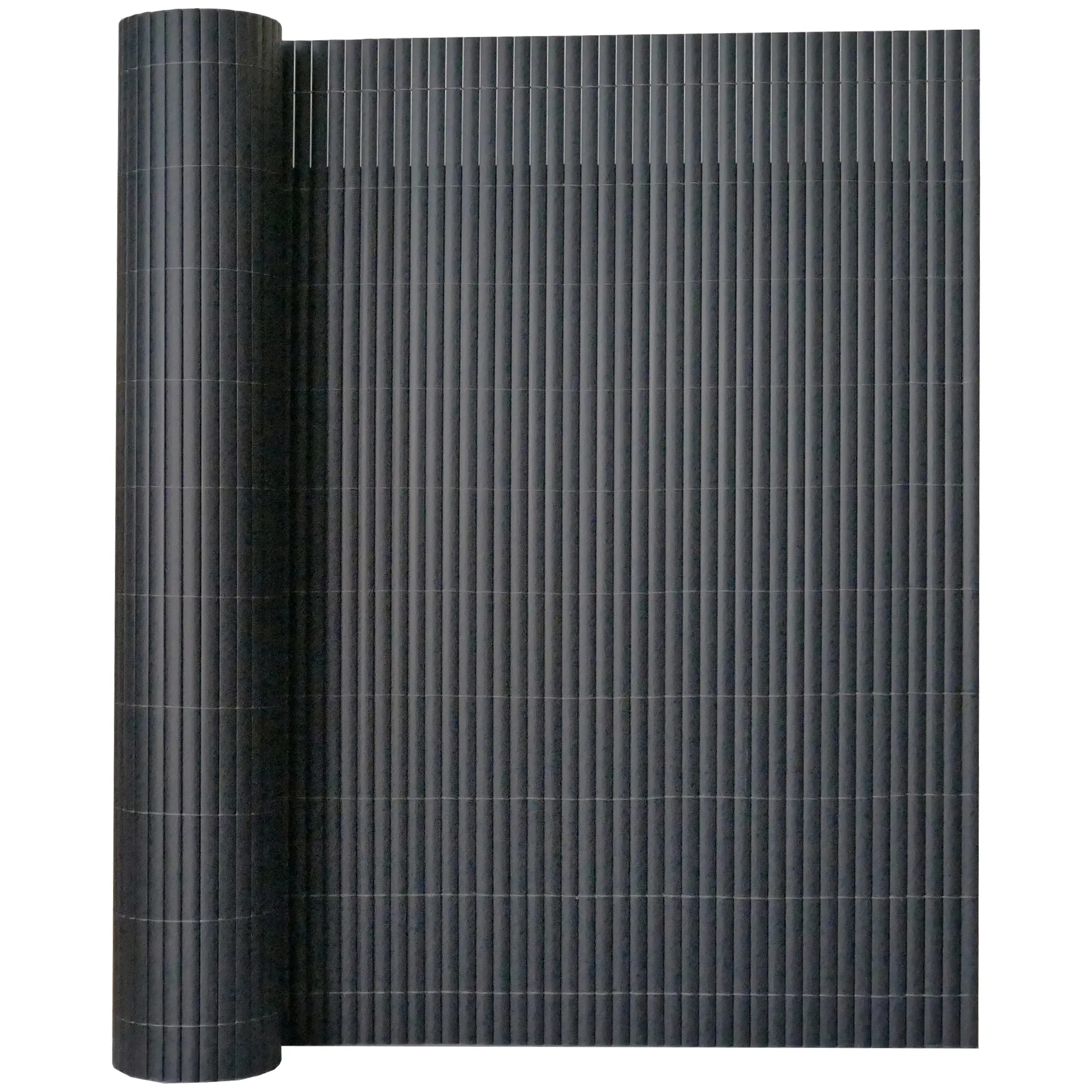 pvc prostirka za ogradu 180 x 500 cm siva - slika 8