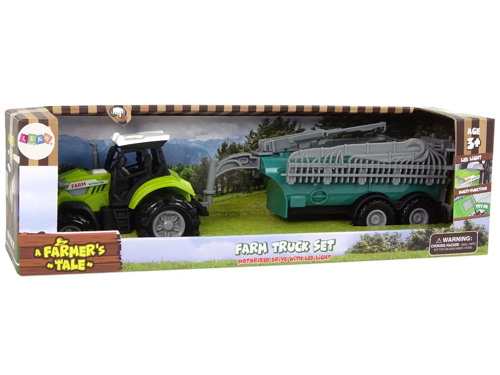 zeleni traktor s tirkiznom prskalicom - slika 6