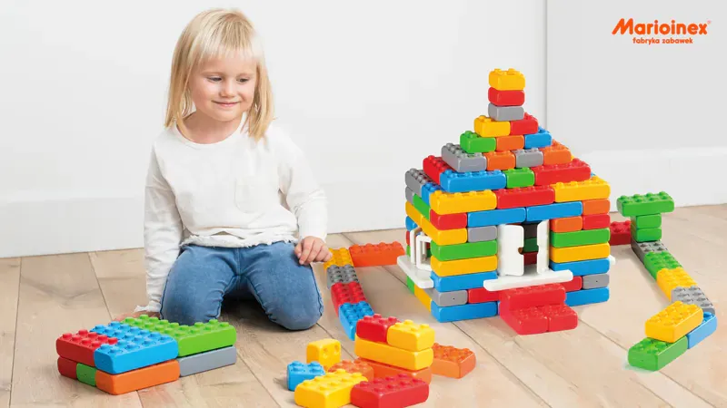 marioinex set junior kockica s prozorima i vratima 90kom. - slika 2