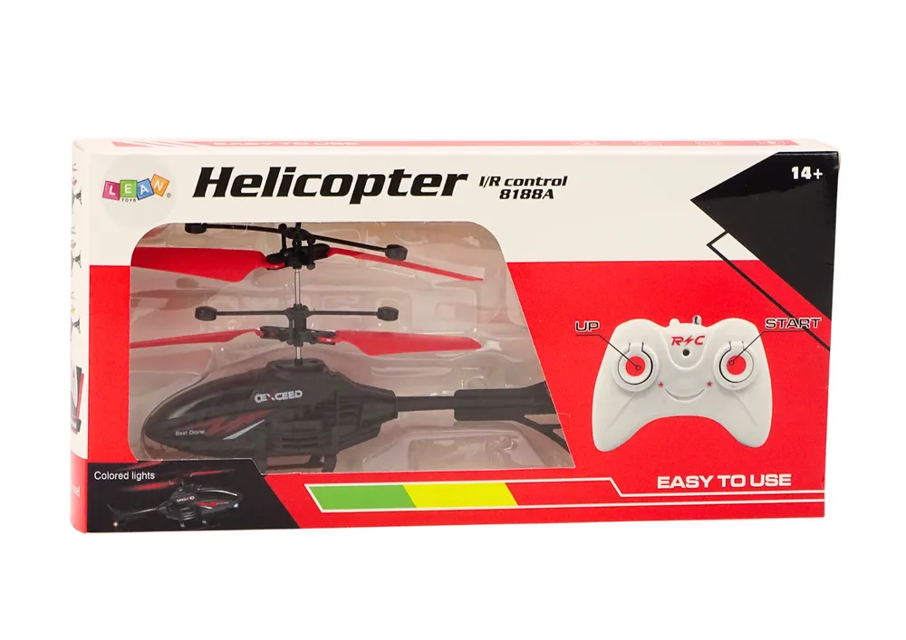helikopter na daljinsko upravljanje crno-crveni - slika 5