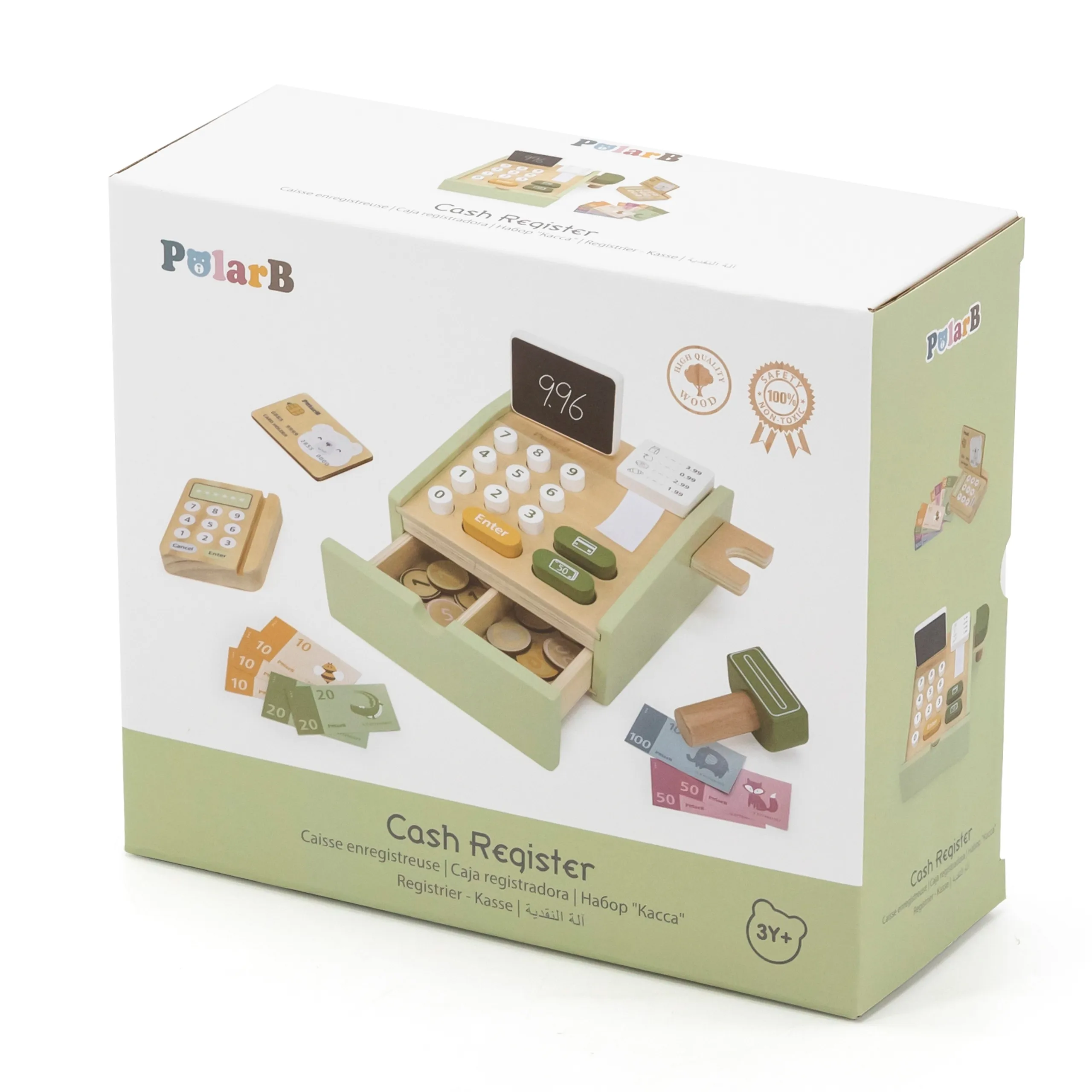 viga polarb drvena kasa zelena - slika 5